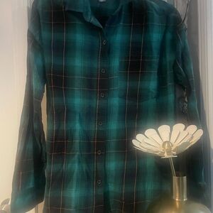 Men's Green Plaid Shirt
